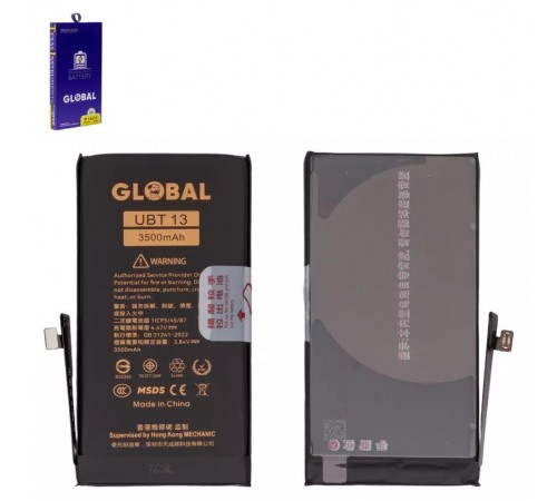 Аккумулятор Mechanic для Apple iPhone 13, Li-Polymer, 3,84 B, 3500 мАч, повышенная ёмкость, original IC