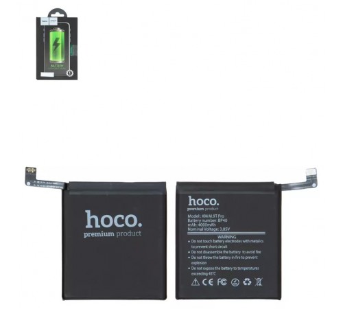 Аккумулятор Hoco BP40 для Xiaomi Mi 9T Pro, Redmi K20 Pro, Li-Polymer, 3,85 B, 4000 мАч Аккумулятор Hoco BP40 для Xiaomi Mi 9T Pro, Redmi K20 Pro, Li-Polymer, 3,85 B, 4000 мАч