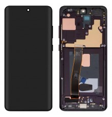 Дисплей для Samsung G988 Galaxy S20 Ultra, черный, без рамки, High Copy original LCD size, (OLED)
