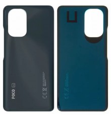 Задняя панель корпуса для Xiaomi Poco F3, черная, Лого Poco, arctic night black