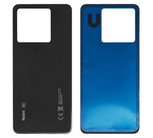 Задняя панель корпуса для Xiaomi Redmi Note 13 Pro 5G, черная (Midnight Black)