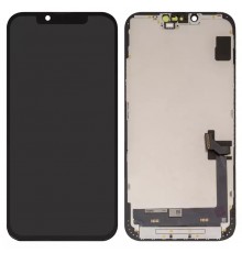 Дисплей для iPhone 14 Plus, черный, с рамкой, Copy, (TFT)