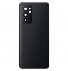 Задняя панель корпуса для OnePlus 9RT, черная (Hacker Black) + стекло камеры