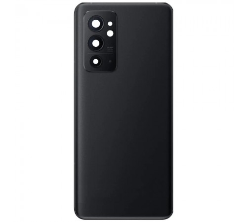 Задня панель корпусу для OnePlus 9RT, чорна (Hacker Black) + скло камери