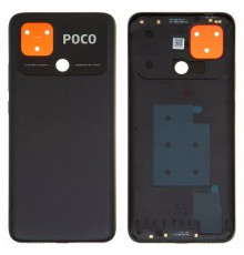 Задня панель корпуса для Xiaomi Poco C40, чорна (Power Black)