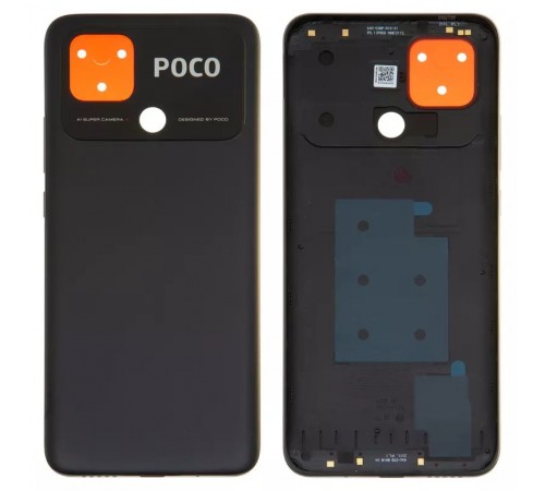 Задня панель корпуса для Xiaomi Poco C40, чорна (Power Black)