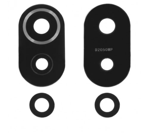 Скло камери для Xiaomi Mi 11 Lite, Mi 11 Lite 5G, Mi 11 Lite 5G NE, чорне, комплект 2 шт.