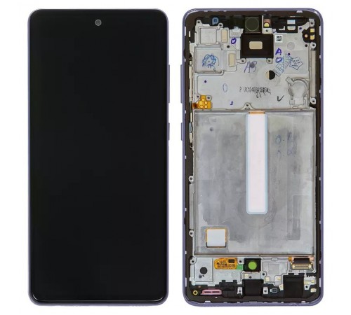 Дисплей для Samsung A525 Galaxy A52, A526 Galaxy A52 5G, фіолетовий, з рамкою, Original (PRC)