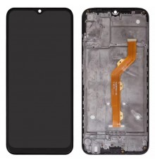 Дисплей для Tecno Camon 12, Spark 4, черный, с рамкой, High Copy, 1540387041/2365D50-02, KC2, KC8, CC7