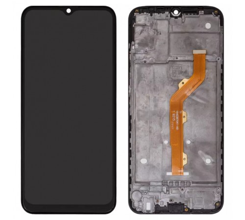 Дисплей для Tecno Camon 12, Spark 4, черный, с рамкой, High Copy, 1540387041/2365D50-02, KC2, KC8, CC7