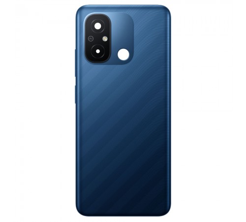 Задняя панель корпуса для Xiaomi Redmi 12C, синяя (Ocean Blue) + стекло камеры