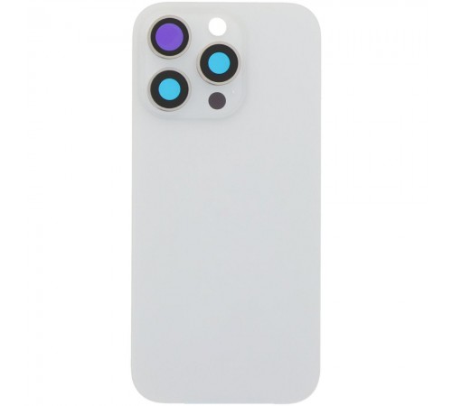 Задняя панель корпуса для iPhone 16 Pro, белая + стекло камеры, Original (PRC), white titanium