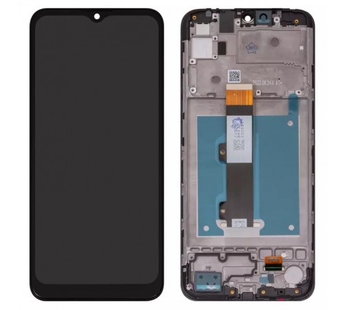 Дисплей для Motorola Moto E20 XT2155, черный, с рамкой, High Copy