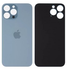 Задня панель корпусу для iPhone 13 Pro Max, голуба, не потрібно знімати скло камери, sierra Blue, big hole