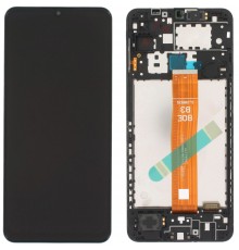 Дисплей для Samsung A127 Galaxy A12 Nacho, черный, с рамкой, Original (PRC), SM-A127F HL6127JX-L06-DB00-R0.0
