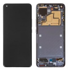 Дисплей для Xiaomi Mi 11, черный, с рамкой, Original (PRC), midnight Gray, M2011K2C, M2011K2G
