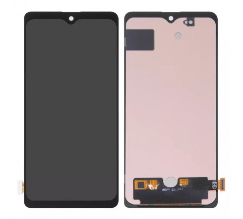 Дисплей для Samsung A715 Galaxy A71, чорний, без рамки, High Copy з широким обідком, (OLED)