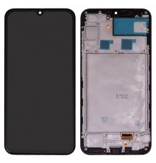 Дисплей для Samsung A245 Galaxy A24, черный, с рамкой, High Copy original LCD size, (OLED)