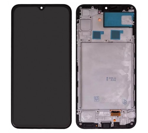 Дисплей для Samsung A245 Galaxy A24, черный, с рамкой, High Copy original LCD size, (OLED)