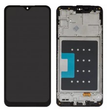 Дисплей для Samsung A165 Galaxy A16, черный, с рамкой, Сopy (TFT)