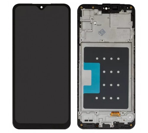 Дисплей для Samsung A165 Galaxy A16, черный, с рамкой, Сopy (TFT)