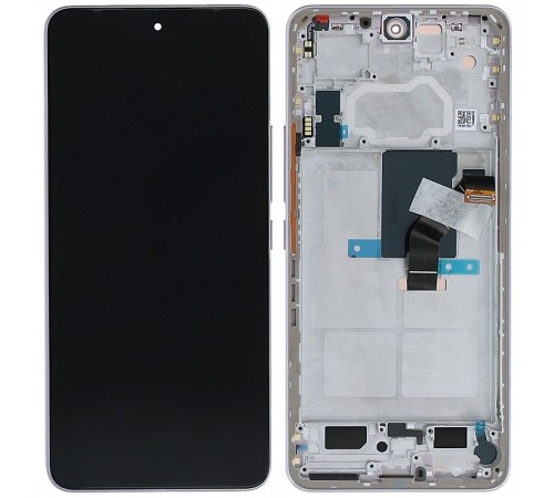 Дисплей для Xiaomi 12 Lite, рожевий (Lite Pink), з рамкою, Original (PRC) (переклеєне скло), 2203129G