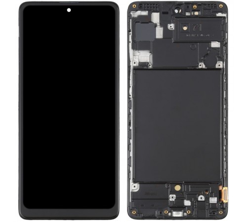 Дисплей для Samsung A715 Galaxy A71, черный, с рамкой, High Copy (OLED) Дисплей для Samsung A715 Galaxy A71, черный, с рамкой, High Copy (OLED)