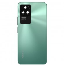 Задняя панель корпуса для Xiaomi Poco F4, Redmi K40s, зеленая (Nebula Green), Copy + стекло камеры, 64MP, Лого Poco