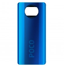 Задняя панель корпуса для Xiaomi Poco X3, синяя (Cobalt Blue), Copy