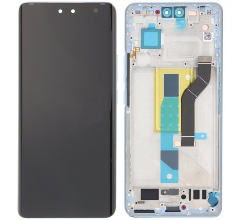 Дисплей для Xiaomi 13 Lite, Civi 2, голубой (Lite Blue), с рамкой, Original (PRC) (переклеено стекло)