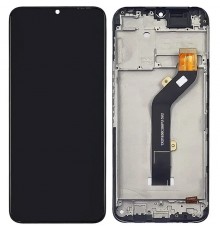 Дисплей для Tecno Spark 7 (KF6n), чорний, з рамкою, Original (PRC)