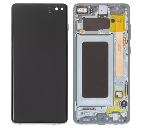 Дисплей для Samsung G975 Galaxy S10 Plus, зеленый, с рамкой, Original, сервисная упаковка, prism green, #GH82-18849E/GH82-18834E Дисплей для Samsung G975 Galaxy S10 Plus, зеленый, с рамкой, Original, сервисная упаковка, prism green, #GH82-18849E/GH82-18834E
