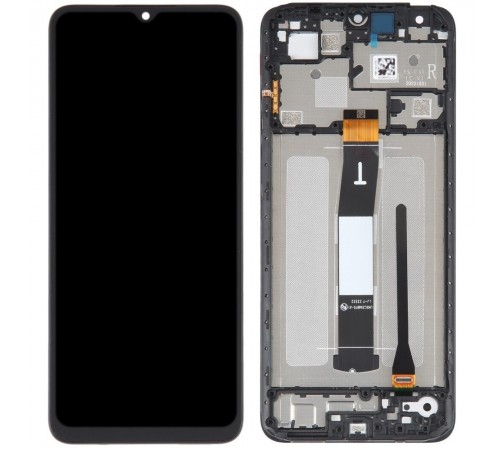 Дисплей для Xiaomi Poco C55, Redmi 11A, Redmi 12C, чорний, з рамкою, Original (PRC)