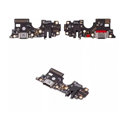 Шлейф для Oppo A16, A16s, A54 4G, A54s, конектора зарядки, конектора навушників, мікрофона, плата зарядки, High Copy