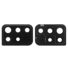 Скло камери для Samsung A515 Galaxy A51, A515F/DS Galaxy A51, чорне, з рамкою