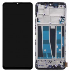Дисплей для Oppo A91, черный, с рамкой, High Copy (OLED), (Small LCD)