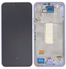Дисплей для Samsung A346 Galaxy A34 5G, фиолетовый (Violet), с рамкой, High Copy (OLED) (Small LCD)