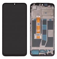 Дисплей для Oppo A16, чорний, з рамкою, Original (PRC), CPH2269, FPC-I650EBAPU-47A-A0  