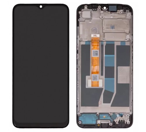 Дисплей для Oppo A16, чорний, з рамкою, Original (PRC), CPH2269, FPC-I650EBAPU-47A-A0  
