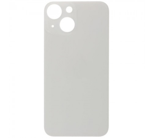 Задняя панель корпуса для iPhone 13 mini, белая, не нужно снимать стекло камеры, Original (PRC), big hole, starlight Задняя панель корпуса для iPhone 13 mini, белая, не нужно снимать стекло камеры, Original (PRC), big hole, starlight