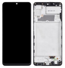 Дисплей для Samsung A225 Galaxy A22, черный, Best copy, с рамкой, Сopy (TFT)
