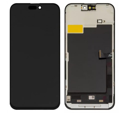 Дисплей для iPhone 15 Pro Max, чорний, з рамкою, Copy, (TFT), ZY, LTPS Дисплей для iPhone 15 Pro Max, чорний, з рамкою, Copy, (TFT), ZY, LTPS
