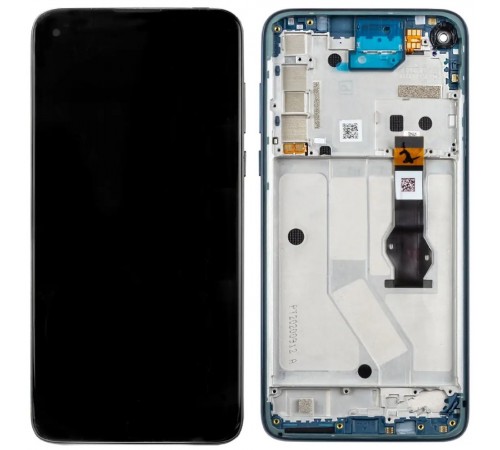Дисплей для Motorola Moto G8 Power XT2041, синий (Capri Blue), с рамкой, Original (PRC)