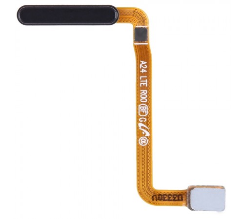 Шлейф для Samsung A245 Galaxy A24, кнопки увімкнення, сканера відбитка пальця (Touch ID), чорний, Original (PRC)