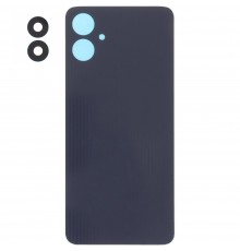 Задняя панель корпуса для Samsung A066 Galaxy A06 5G, черная (Black) + стекло камеры