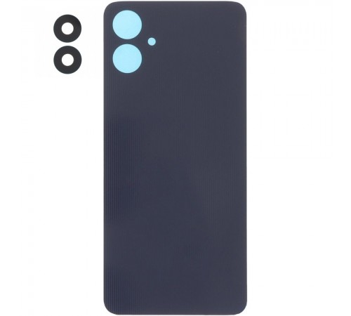 Задняя панель корпуса для Samsung A066 Galaxy A06 5G, черная (Black) + стекло камеры
