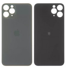 Задня панель корпусу для iPhone 11 Pro Max, сіра, не потрібно знімати скло камери, big hole, matte space gray