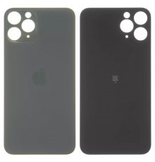 Задняя панель корпуса для iPhone 11 Pro Max, серая, не нужно снимать стекло камеры, big hole, matte space gray