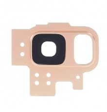 Скло камери для Samsung G960 Galaxy S9, золотисте (Sunrise Gold), з рамкою