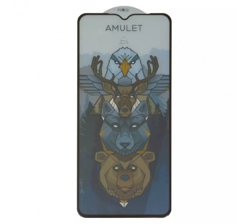 Защитное стекло iNobi Amulet для ZTE Blade A34, Blade A54, Blade A73 4G, Full Glue, Anti-Static, черный